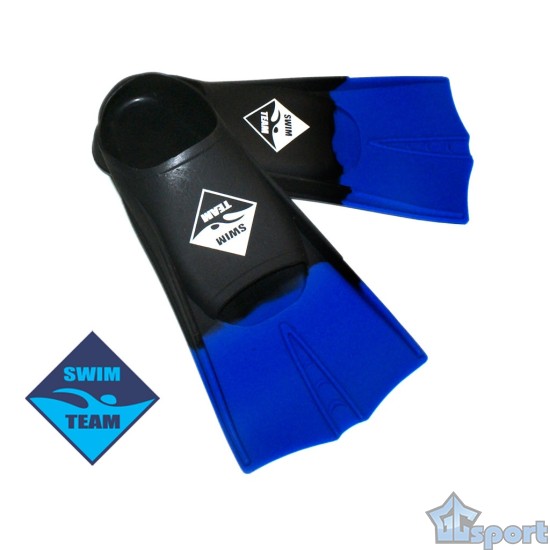 Ласты для бассейна Swim Team черно-синие (размер 33-35)