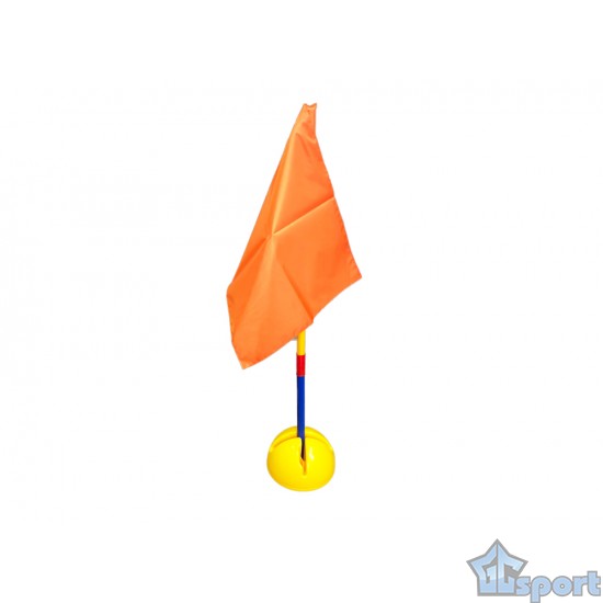 Стойка обводная разборная GCsport 95см с водоналивной полусферой и флагом