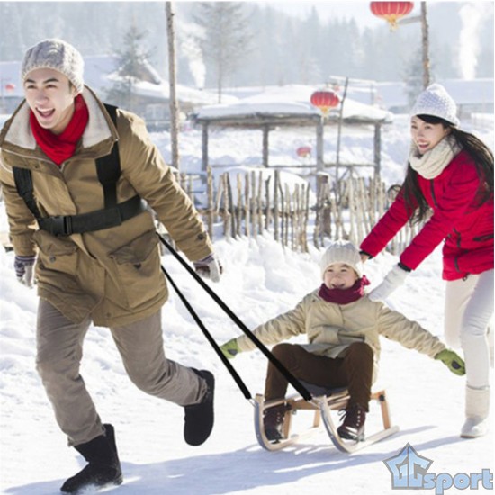 Жилет для тренировки тяги за собой (усиленный), с карабинами, GCsport