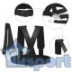 Жилет для тренировки тяги за собой (усиленный), с карабинами, GCsport