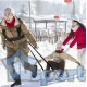 Жилет для тренировки тяги за собой (усиленный), с карабинами, GCsport