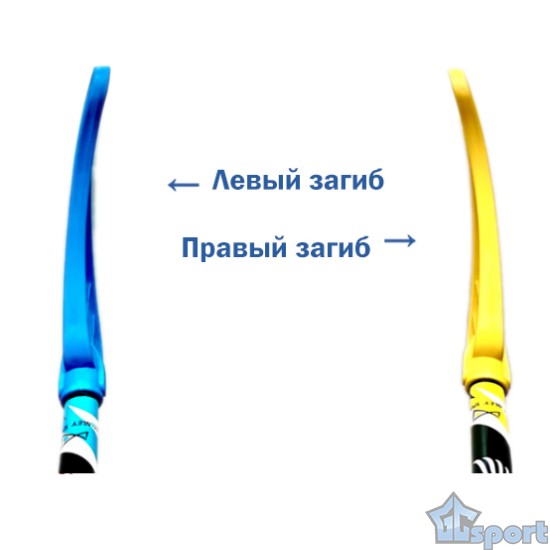 Клюшка для флорбола Stanley Angel Wings Alu 95см (правый хват), голубая