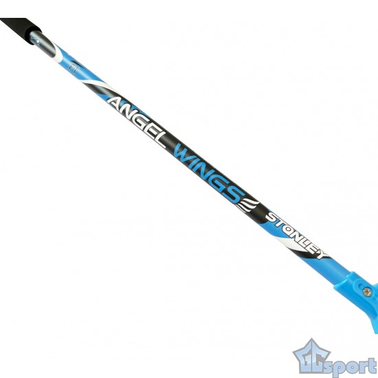 Клюшка для флорбола Stanley Angel Wings Alu 95см (левый хват), голубая