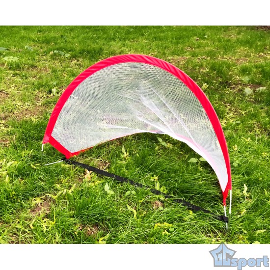 Ворота футбольные для детей складные GCsport, красные