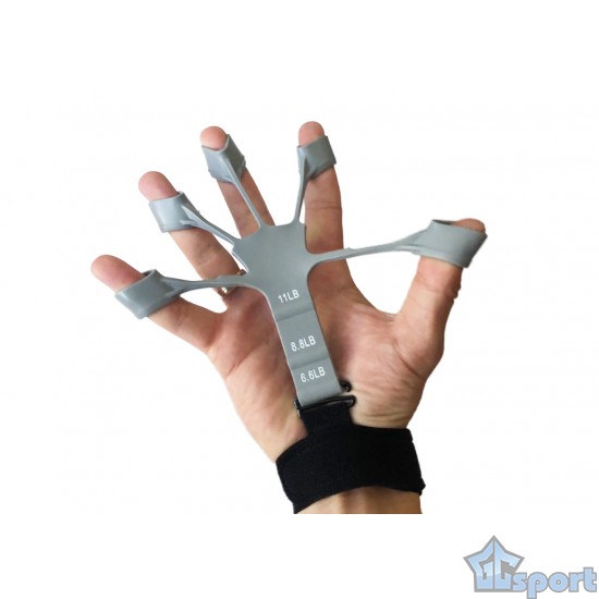 Эспандер для пальцев GCsport Fingers Trainer серый (нагрузка 5кг)