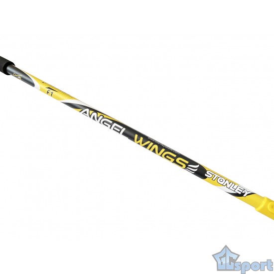 Клюшка для флорбола Stanley Angel Wings Alu 95см (правый хват), желтая