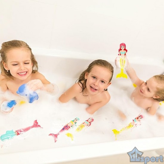 Тонущие (подводные) игрушки для бассейна Русалочки (4шт), для ныряния и обучения плаванию