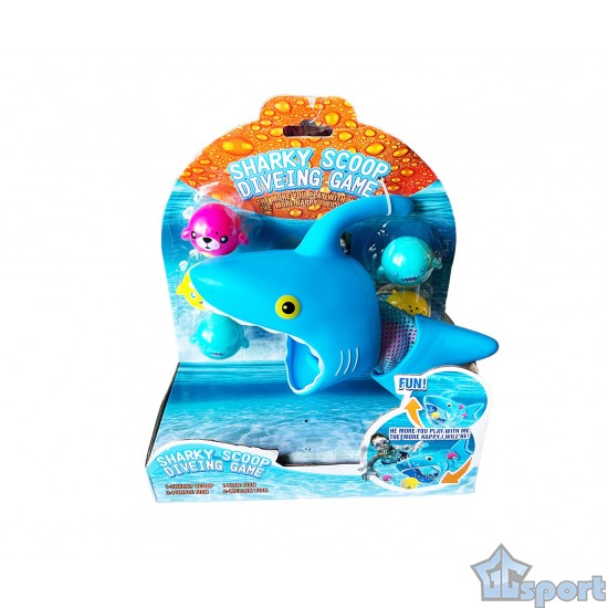 Игра для бассейна Акула охота на рыбок, для ныряния и обучения плаванию