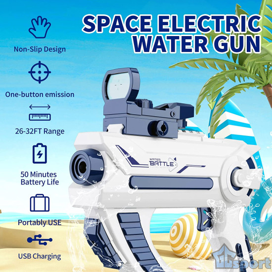 Детский автоматический водяной пистолет бластер Space Gun