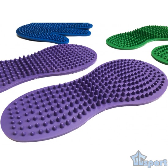 Набор Следочки-ладошки (5+5) массажные с шипами, GCsport