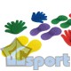 Набор Следочки-ладошки (5+5) массажные с шипами, GCsport