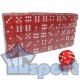Кубики (игральные кости), красные прозрачные, 100шт