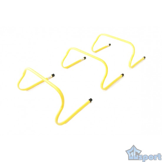 Барьер тренировочный футбольный GCsport (в комплекте 3 шт, высота 30 см), желтый