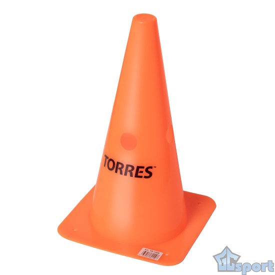 Конус тренировочный Torres 30 см с 1 отверстием