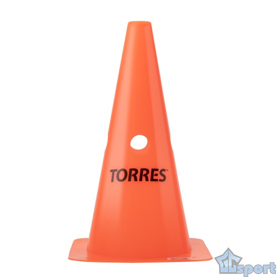 Конус тренировочный Torres 30 см с 1 отверстием