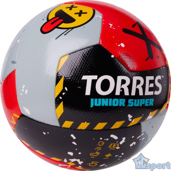 Мяч футбольный TORRES Junior-4 Super размер 4 тренировочный для детей