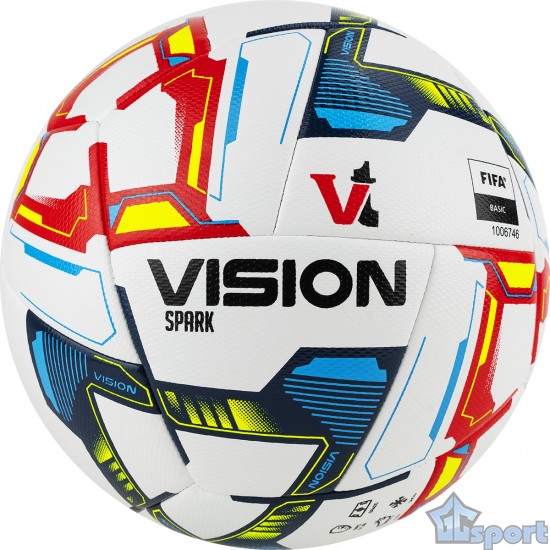 Футбольный мяч TORRES VISION Spark р.5 матчевый FIFA Basic