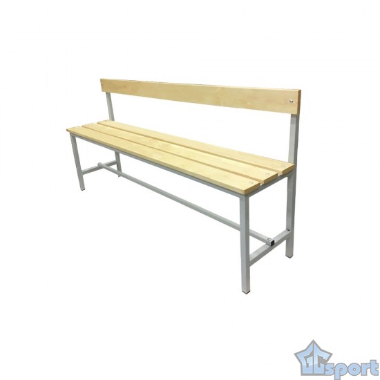 Скамья (банкетка) для раздевалок, со спинкой, длина 1 м GCsport
