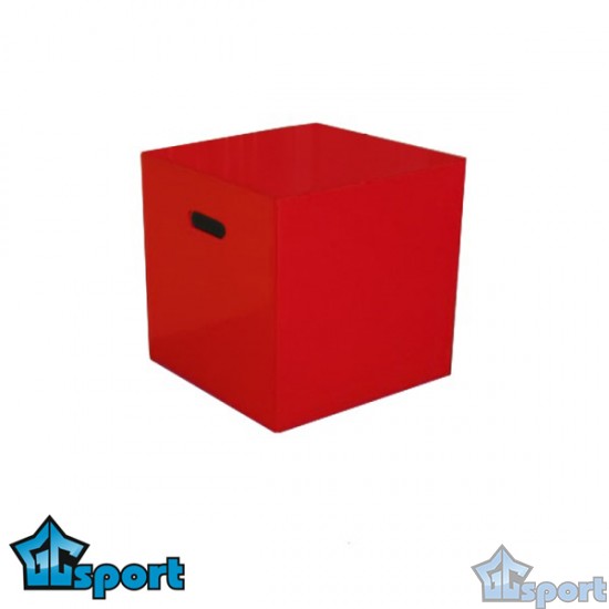 Куб цветной GCsport 50х50х50 см без дна с ручками для детских игр
