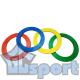 Набор для игры в серсо Премиум GCsport с дубовыми шпагами и кольцами ПВХ