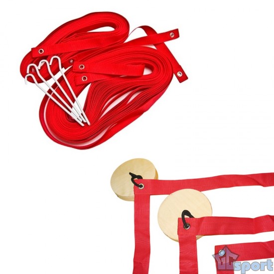 Разметка для пляжного волейбола 8х16 м. с колышками, GCsport