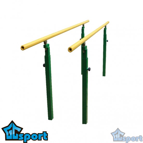 Брусья гимнастические мужские, уличные, со стеклопластиковыми жердями в термоусадке, GCsport