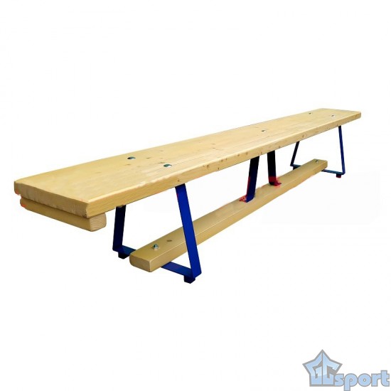 Скамейка гимнастическая ГОСТ (р-р 3500х270х350), металлические ножки, GCsport