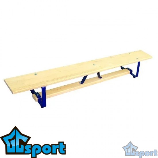 Скамейка гимнастическая 2500х230х300мм GCsport, металлические ножки (тип-2)