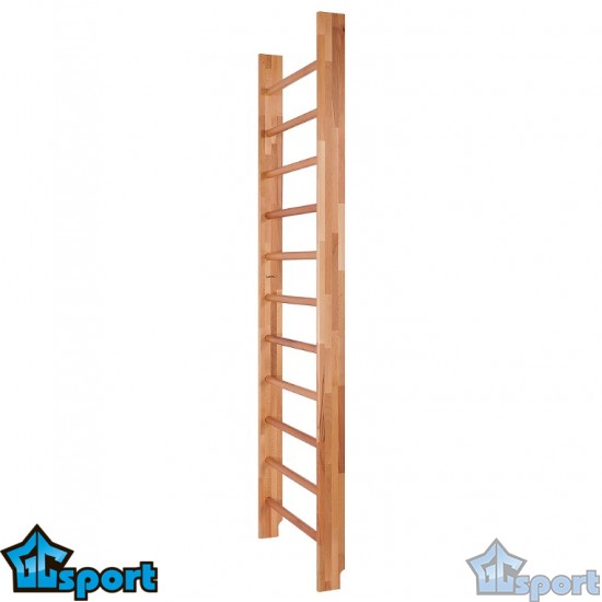 Стенка гимнастическая 2400х800 мм, круглые перекладины, бук / бук GCsport