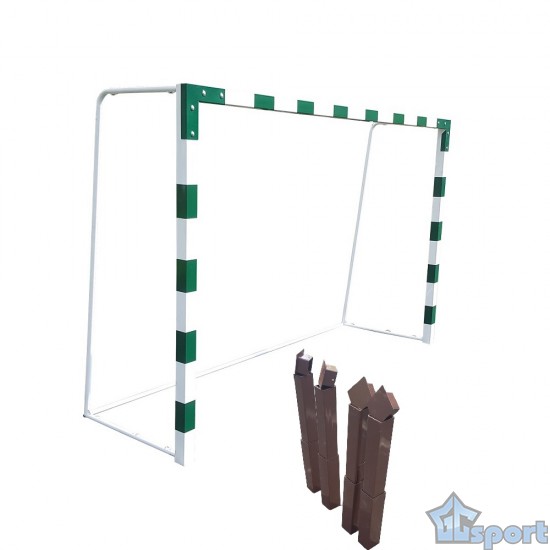 Ворота мини-футбольные на стаканах, размер 3х2 м. Профиль 60х60мм. GCsport, пара