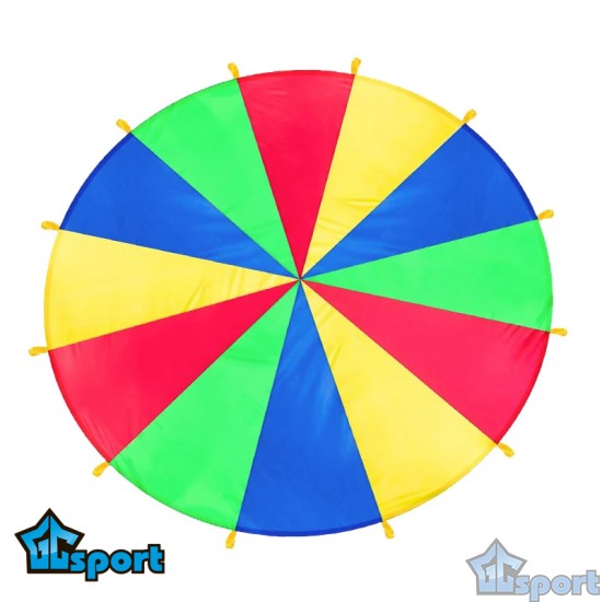 Детский игровой парашют гигант GCsport 5 м для спортивных и развивающих игр