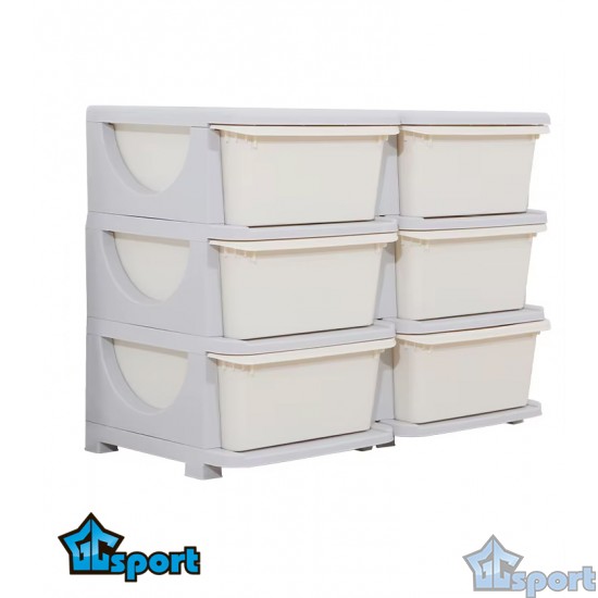 Стеллаж для хранения игрушек 6 полок GCsport