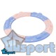 Балансировочная дорожка Море и Камни (6 элементов) розово-голубая GCsport