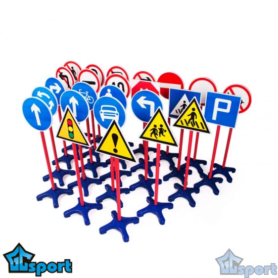 Набор знаков дорожного движения 24шт GCsport