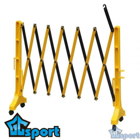 Переносной раздвижной барьер на колесах Гитара (3500 х 1050 мм) GCsport