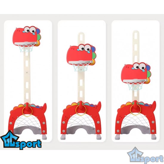 Баскетбольная стойка детская 5в1 Динозавр GCsport