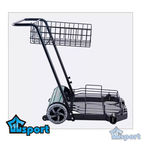 Тележка GCsport для уборки теннисных мячей с корзиной