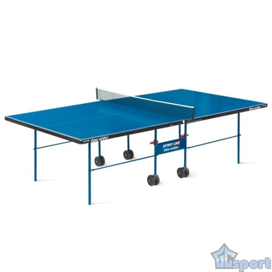 Стол для настольного тенниса Game Outdoor с сеткой Синий