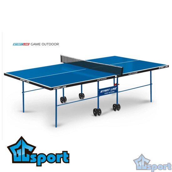 Стол для настольного тенниса Game Outdoor с сеткой Синий