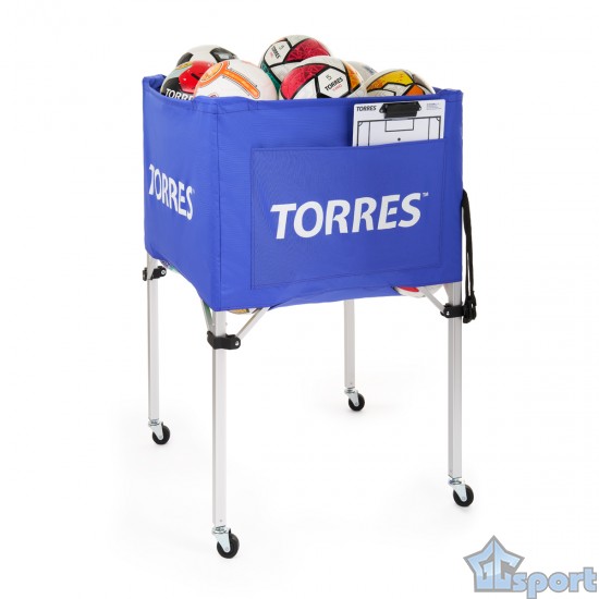 Тележка для мячей складная Torres, вместимость 25-30 мячей