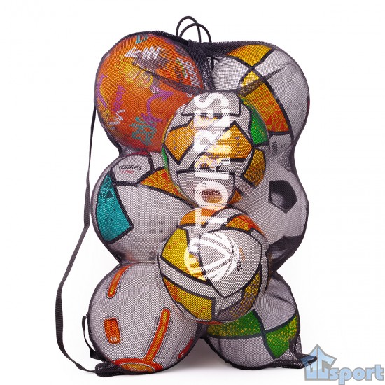 Сетка для мячей TORRES на шнурке, до 10 мячей