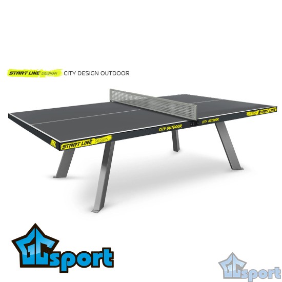 Стол для настольного тенниса City DESIGN Всепогодный Серый
