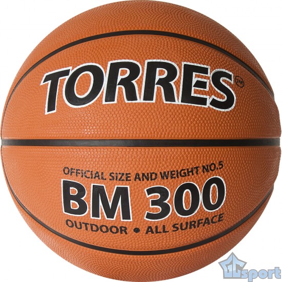 Мяч баскетбольный TORRES BM300, размер 5 (тренировочный)