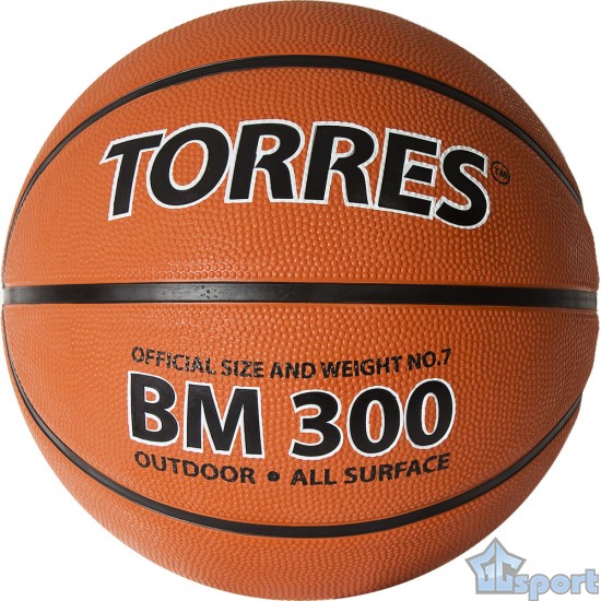 Мяч баскетбольный TORRES BM300, размер 7 (тренировочный)