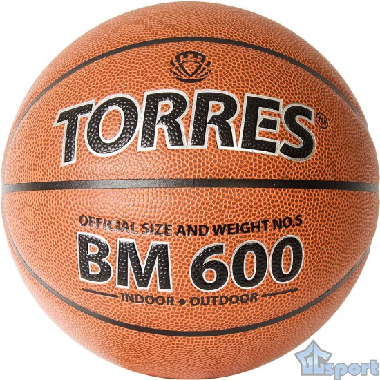 Мяч баскетбольный TORRES BM600, размер 5 (тренировочный)