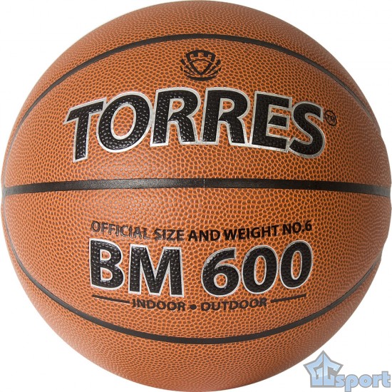 Мяч баскетбольный TORRES BM600, размер 6 (тренировочный)