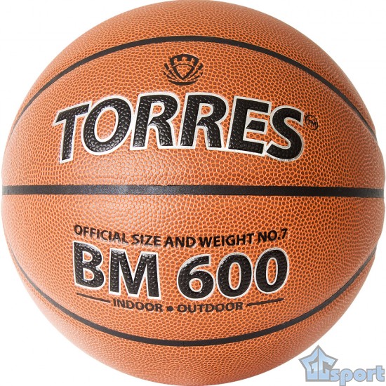 Мяч баскетбольный TORRES BM600, размер 7 (тренировочный)