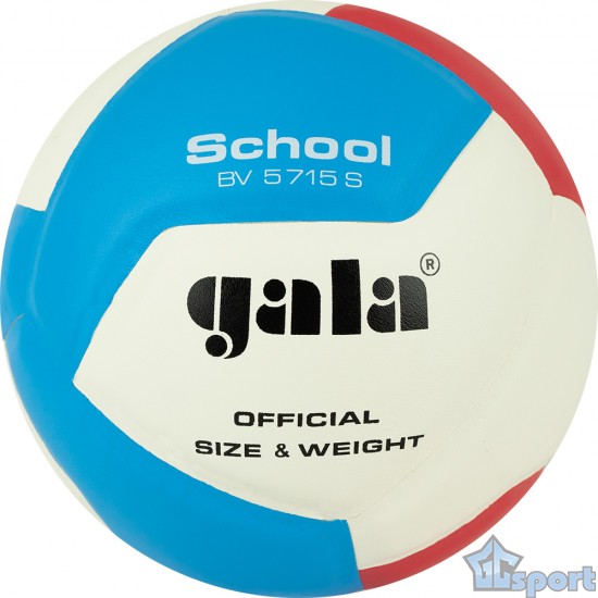 Волейбольный мяч GALA School 12 тренировочный голубо-красный