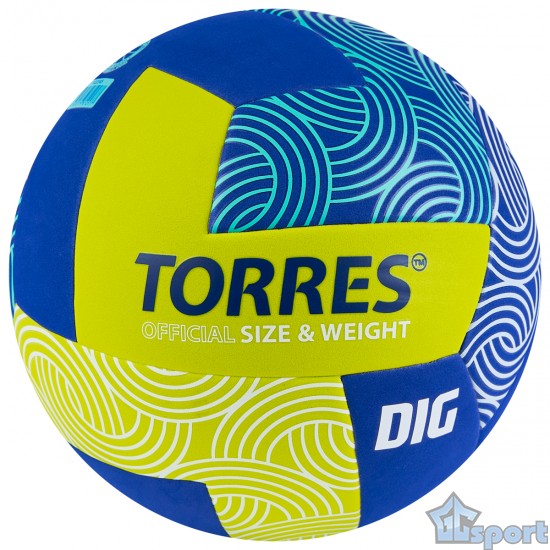 Волейбольный мяч TORRES DIG любительский синий