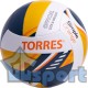 Волейбольный мяч TORRES Simple Orange любительский размер 5 желто-синий
